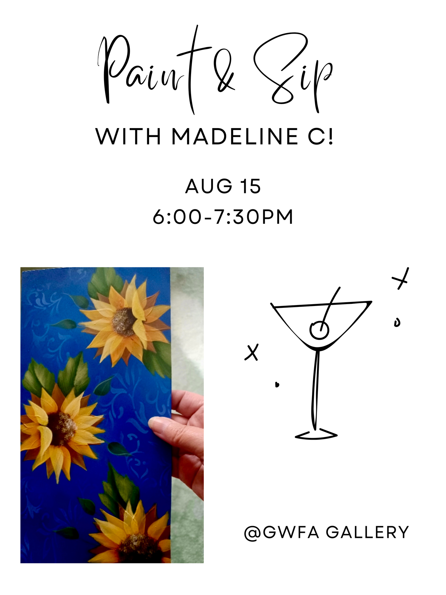 August Paint & Sip w/ Madeline C!